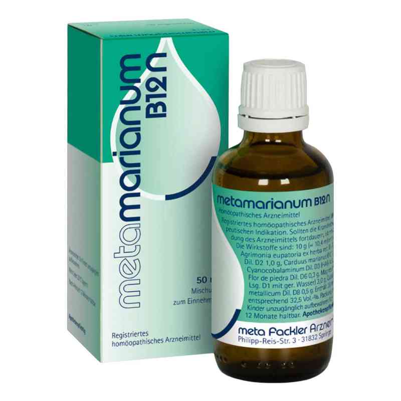 Metamarianum B 12 N Tropfen zum Einnehmen 50 ml von meta Fackler Arzneimittel GmbH PZN 04776045