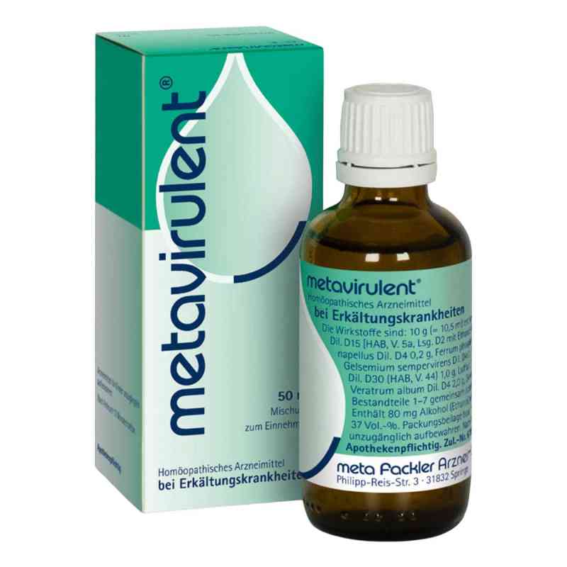 Metavirulent Tropfen zum Einnehmen 50 ml von meta Fackler Arzneimittel GmbH PZN 01358241