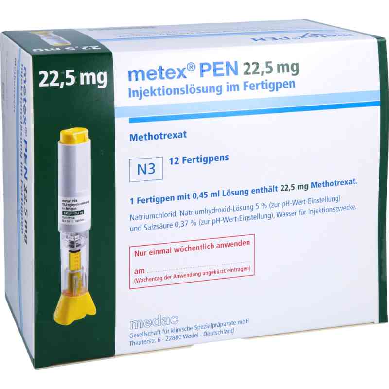 Metex Pen 22,5 mg iniecto -lsg.in einem Fertigpen 12 stk von Medac GmbH PZN 09668426