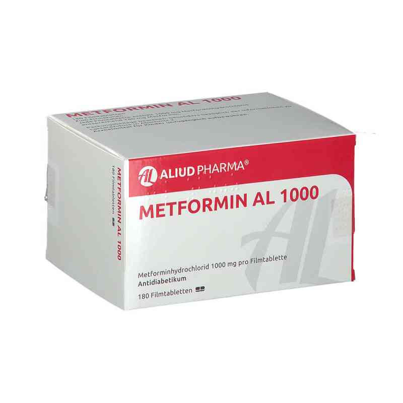 Metformin Al 1.000 Filmtabletten 180 stk von ALIUD Pharma GmbH PZN 05481292