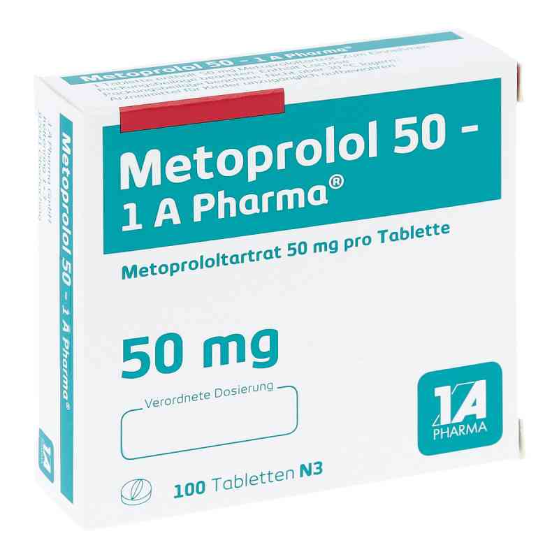 Metoprolol 50-1a Pharma Tabletten 100 stk von 1 A Pharma GmbH PZN 08533894