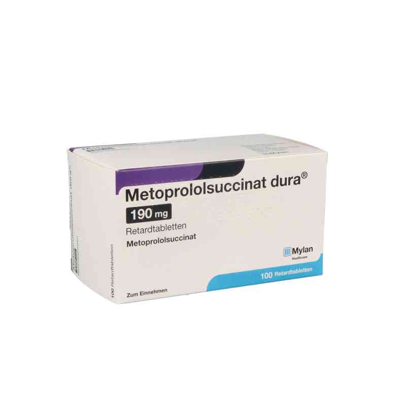 Metoprololsuccinat dura 190mg 100 stk von Viatris Healthcare GmbH PZN 02953098