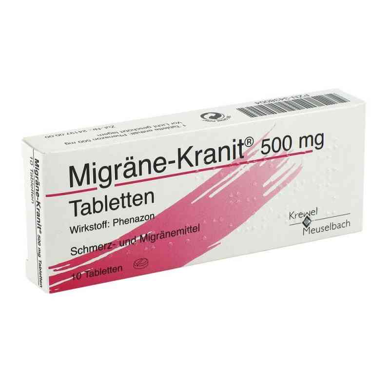 Migräne-Kranit 500mg Tabletten 10 stk von HERMES Arzneimittel GmbH PZN 03438004