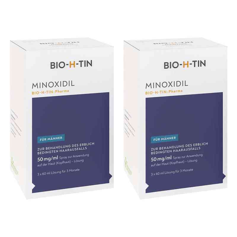 Minoxidil BIO-H-TIN-Pharma 50mg/ml Männer 2x3X60 ml von Dr. Pfleger Arzneimittel GmbH PZN 08104511