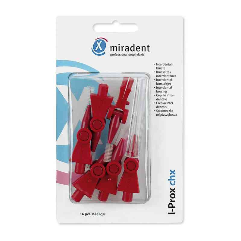 Miradent Interdentalbürste I-prox Chx large bord. 6 stk von Hager Pharma GmbH PZN 00452185
