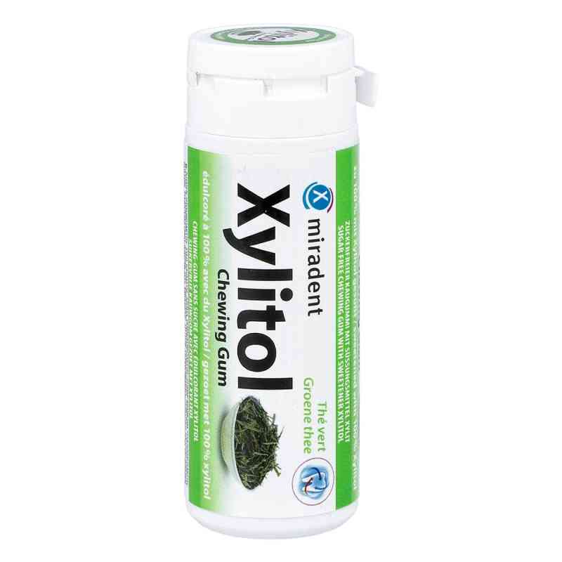 Miradent Xylitol Zahnpflegekaugummi grüner Tee 30 stk von Hager Pharma GmbH PZN 00462806