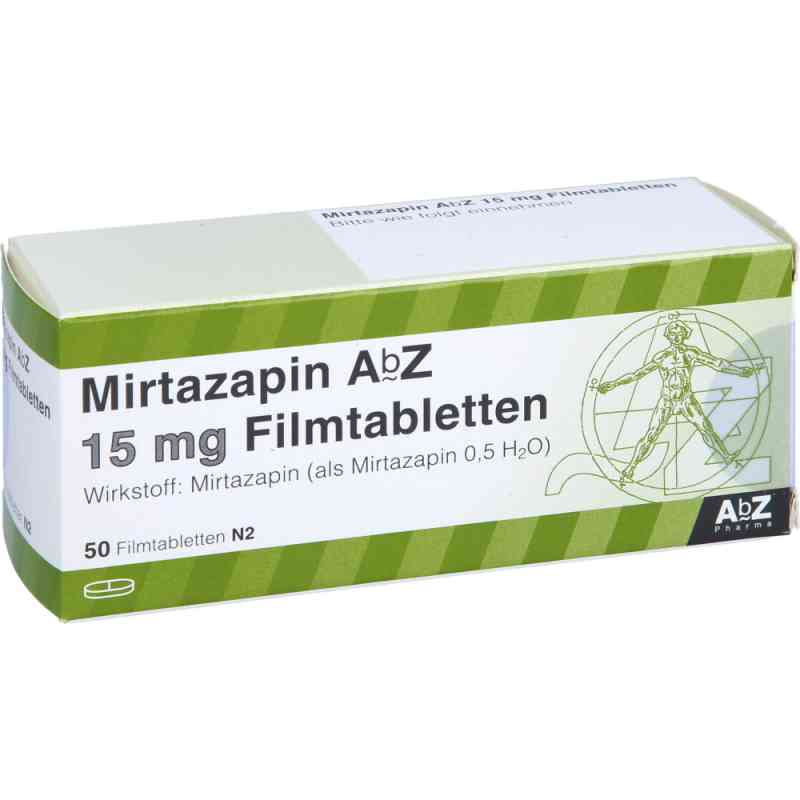 Mirtazapin Abz 15 mg Filmtabletten 50 stk von AbZ Pharma GmbH PZN 03123080
