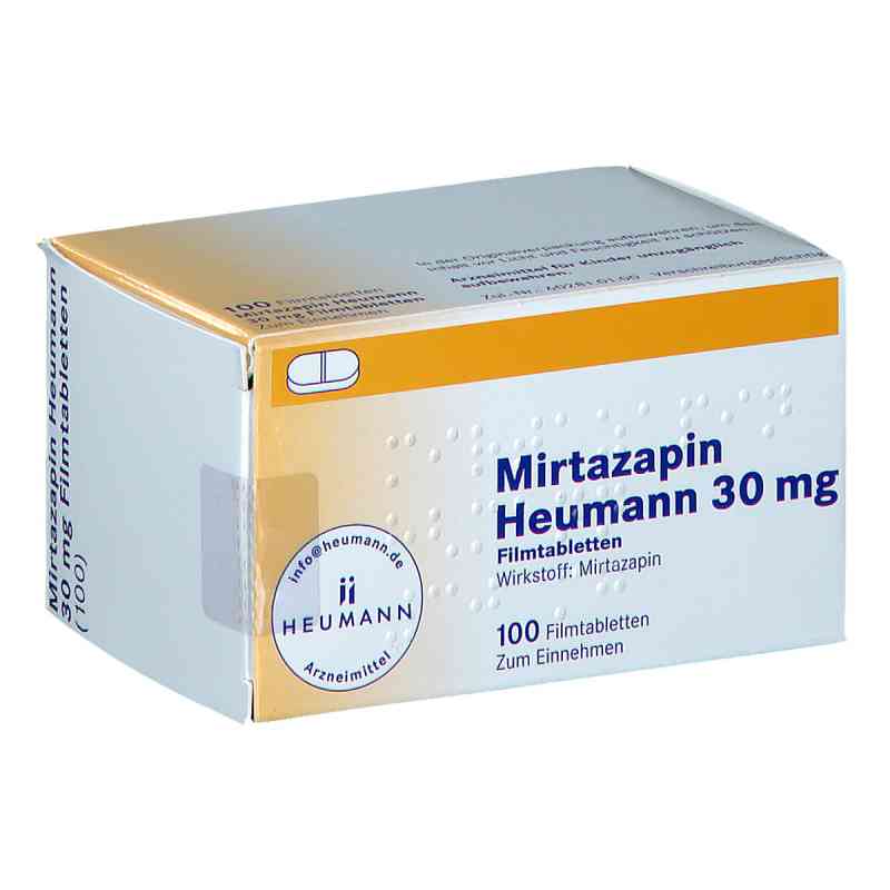 Mirtazapin Heumann 30mg 100 stk von HEUMANN PHARMA GmbH & Co. Generica KG PZN 02892439