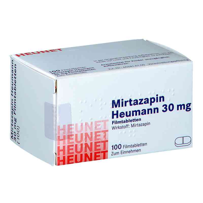 Mirtazapin Heumann 30mg Heunet 100 stk von Heunet Pharma GmbH PZN 05890530
