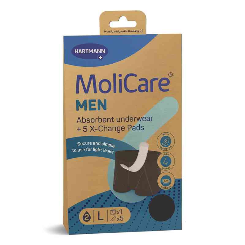 Molicare Men Absorbent Underwear+5 Pads Größe L 1 stk von PAUL HARTMANN AG PZN 19263512