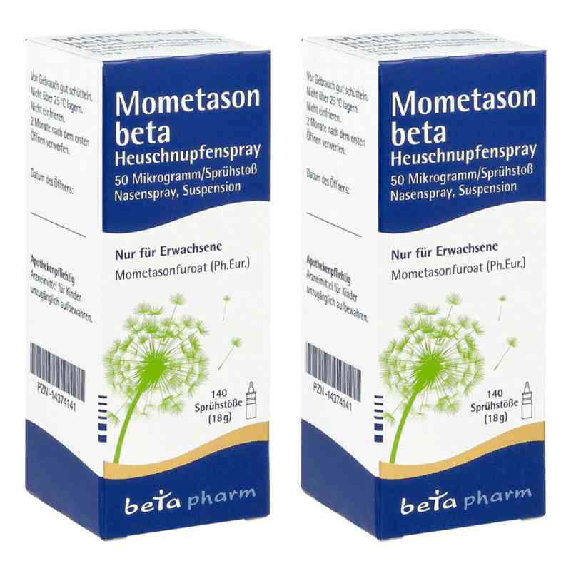Mometason beta Heuschnupfenspray 50[my]g/sp.140 Sp 2x18 g von betapharm Arzneimittel GmbH PZN 08104674