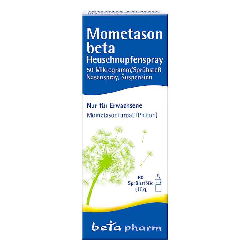 Mometason beta Heuschnupfenspray 50[my]g/sp.60 Spitze 10 g von betapharm Arzneimittel GmbH PZN 14374112