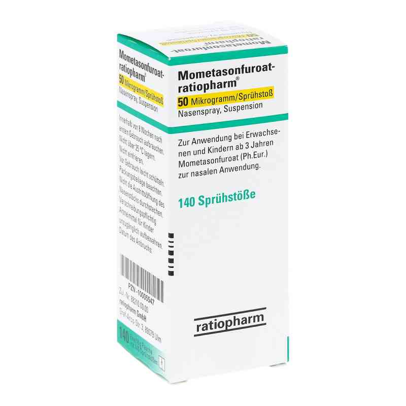 Mometasonfuroat-ratiopharm 50[my]g/sprühst.140 Spr 18 g von ratiopharm GmbH PZN 10005547