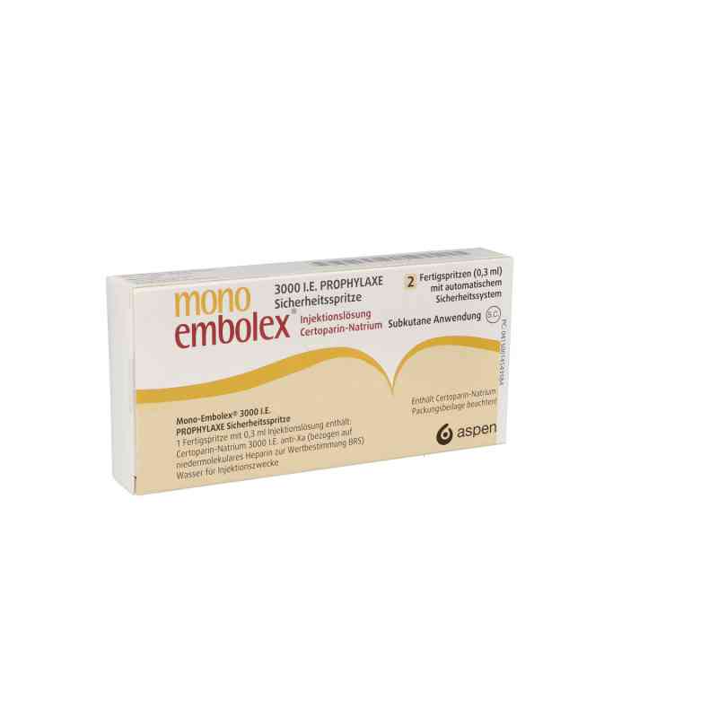 Mono Embolex 3.000 I.e.prophyl.sicherh.spr. 2 stk von Viatris Healthcare GmbH PZN 01454358