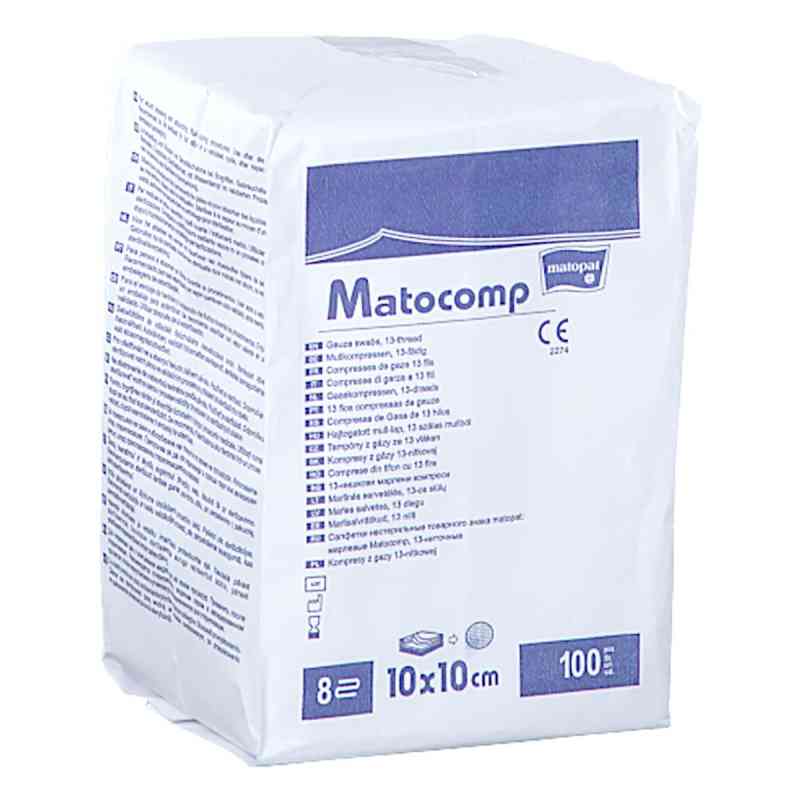 Mullkompressen 10x10 cm unsteril 8-fach 13fäd. 100 stk von TZMO Deutschland GmbH PZN 06928335