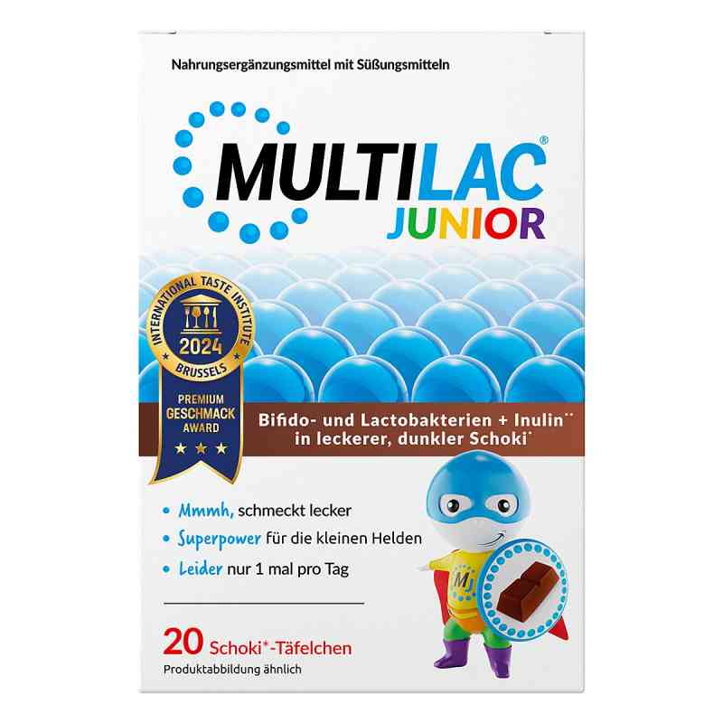 Multilac Darmsynbiotikum Junior Täfelchen 20 stk von Unilab GmbH PZN 18773441