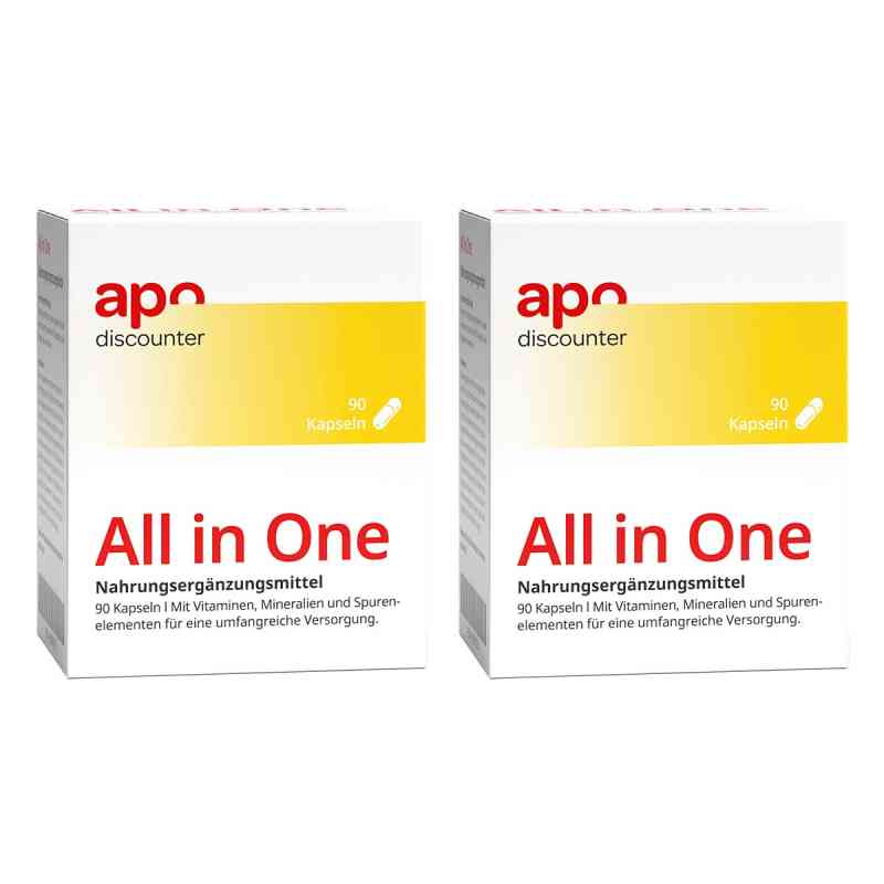 Multivitamin All In One Kapseln von apodiscounter 2x90 stk von apo.com Group GmbH PZN 08102209