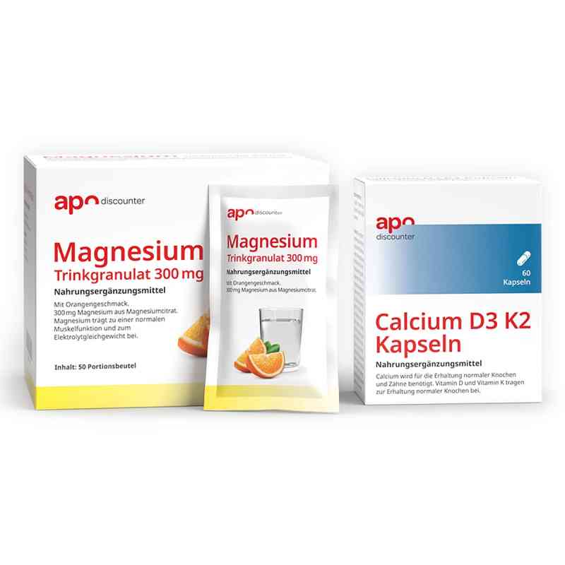 Muskeln & Knochen Sparset – Magnesium + Calcium D3 K2 1 Set von  PZN 08107262