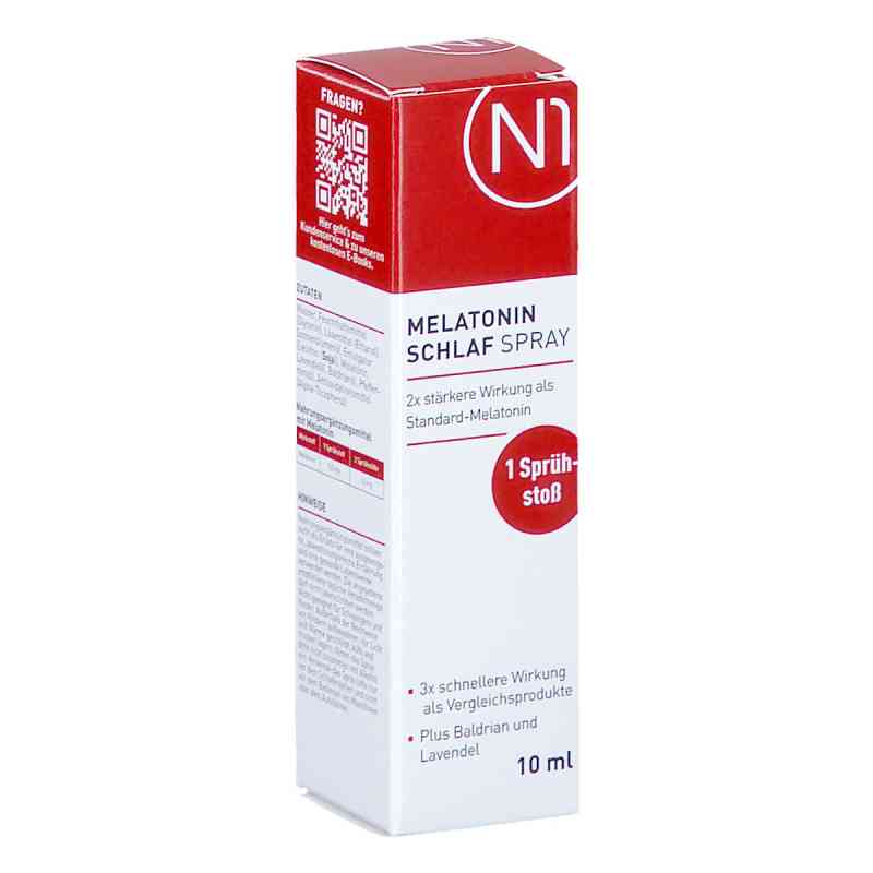 N1 Melatonin Schlaf Spray 10 ml von pharmedix GmbH PZN 18379448