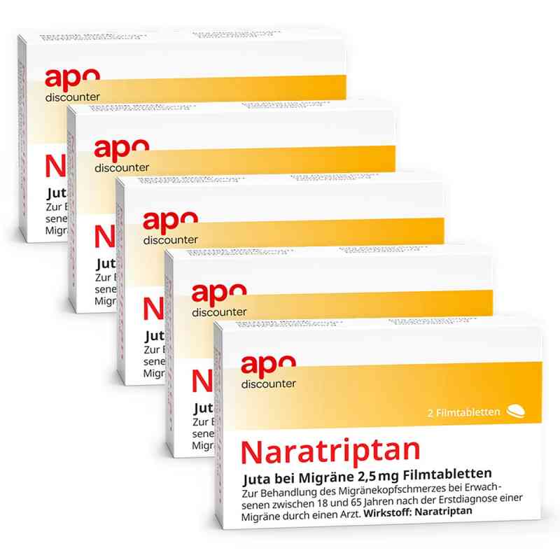 Naratriptan 2,5 mg von apodiscounter 5x2 stk von apo.com Group GmbH PZN 08102760