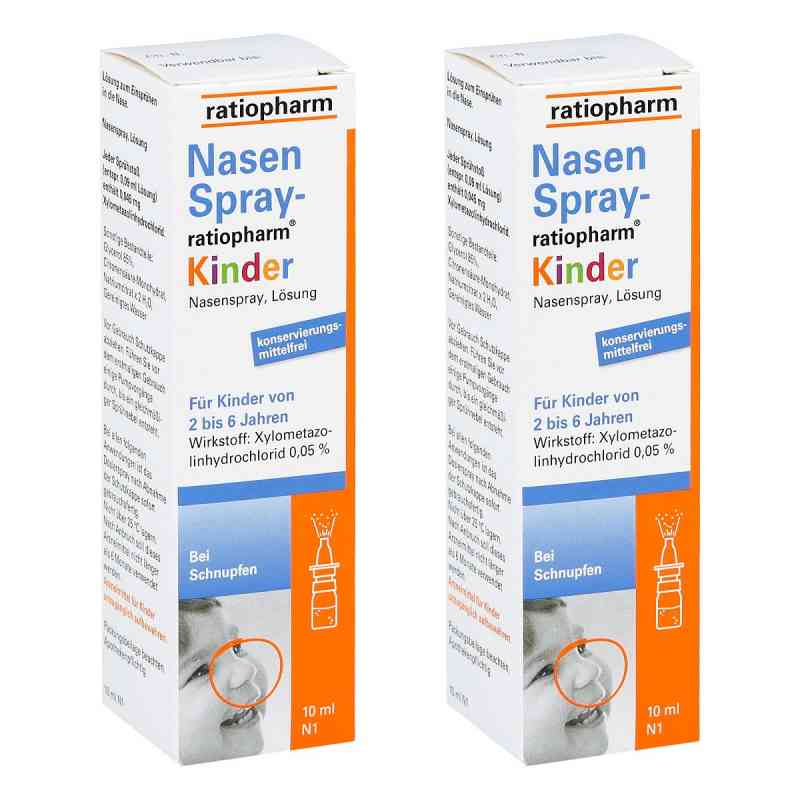 NasenSpray ratiopharm Kinder 2X10 ml von ratiopharm GmbH PZN 08101626