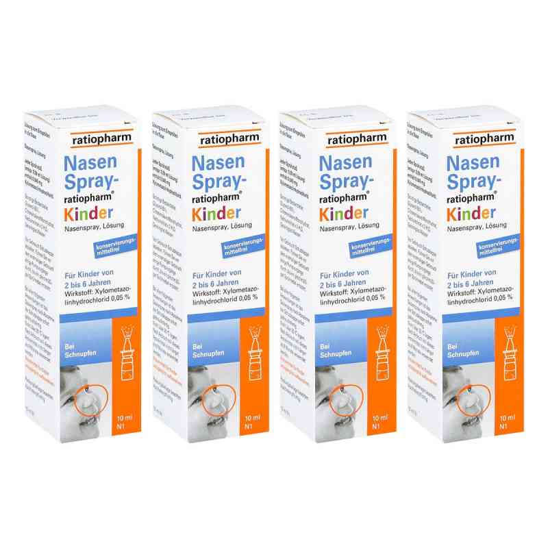 NasenSpray ratiopharm Kinder 4x10 ml von ratiopharm GmbH PZN 08104708