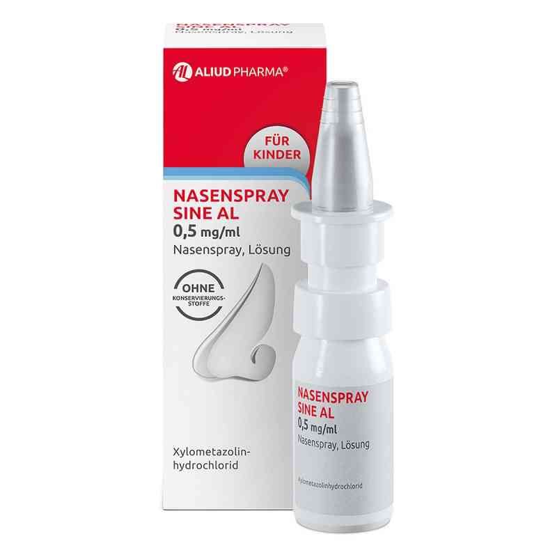 Nasenspray sine AL 0,5 mg / ml für Kinder bei Schnupfen 10 ml von ALIUD Pharma GmbH PZN 12464118