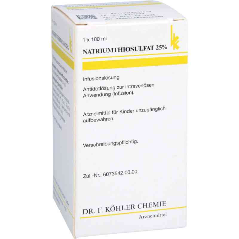 Natrium Thiosulfat 25% Flasche 100 ml von Dr. F. Köhler Chemie GmbH PZN 01864961