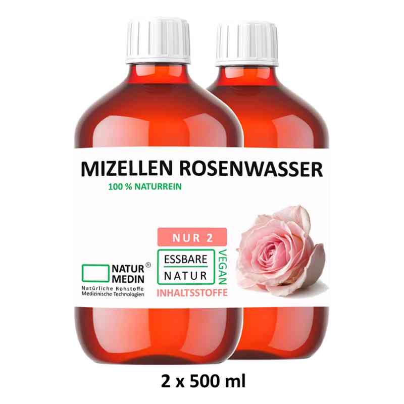 Naturmedin Mizellenwasser mit Rosenwasser PET 1000 ml von Falkengold GmbH PZN 08107080