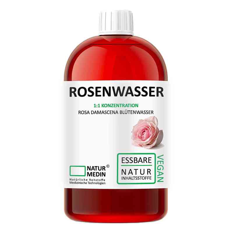 Naturmedin Rosenwasser PET 1000 ml von Falkengold GmbH PZN 20341625
