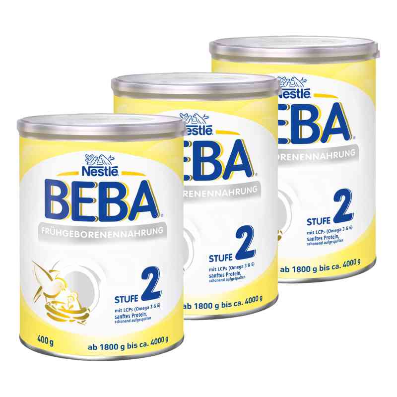 Nestle Beba Frühgeborenen Nahrung Stufe 2 3er Paket 3x400 g von  PZN 08130217