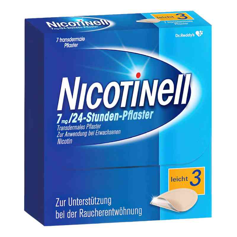 Nicotinell 7mg/24-Stunden-Nikotinpflaster, Leicht (3) 7 stk von Cooper Consumer Health Deutschland GmbH PZN 03764502