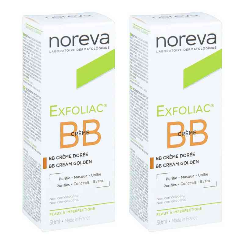 Noreva Exfoliac Getönte Bb-Creme Dunkel 2x30 ml von Laboratoires Noreva GmbH PZN 08104815