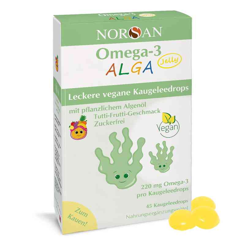 Norsan Omega-3 Alga Jelly für Kinder 45 stk von NORSAN GmbH PZN 19104038