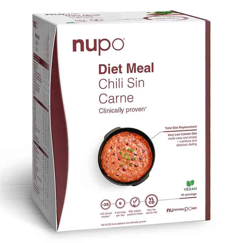 Nupo Diet Meal - Chili Sin Carne 10 Portionen 340 g von Nupo ApS PZN 08106158