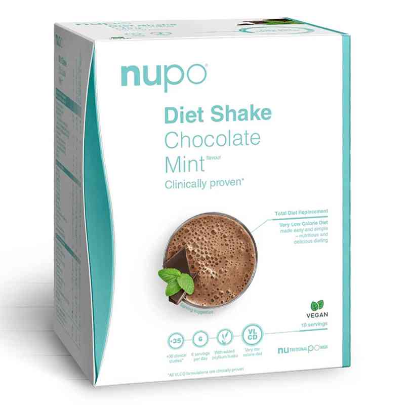 Nupo Diet Shake - Chocolate Mint 10 Portionen 320 g von Nupo ApS PZN 08106156