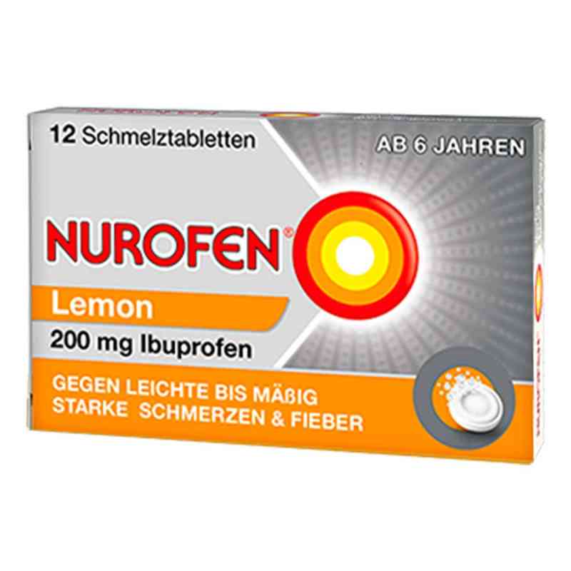 NUROFEN 200 mg Schmelztabletten Lemon bei Schmerzen & Fieber 12 stk von Reckitt Benckiser Deutschland GmbH PZN 02547582
