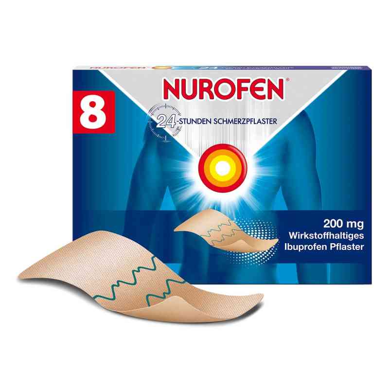 NUROFEN 24-Stunden Schmerzpflaster 200 mg Ibuprofen 8 stk von Reckitt Benckiser Deutschland GmbH PZN 07045715