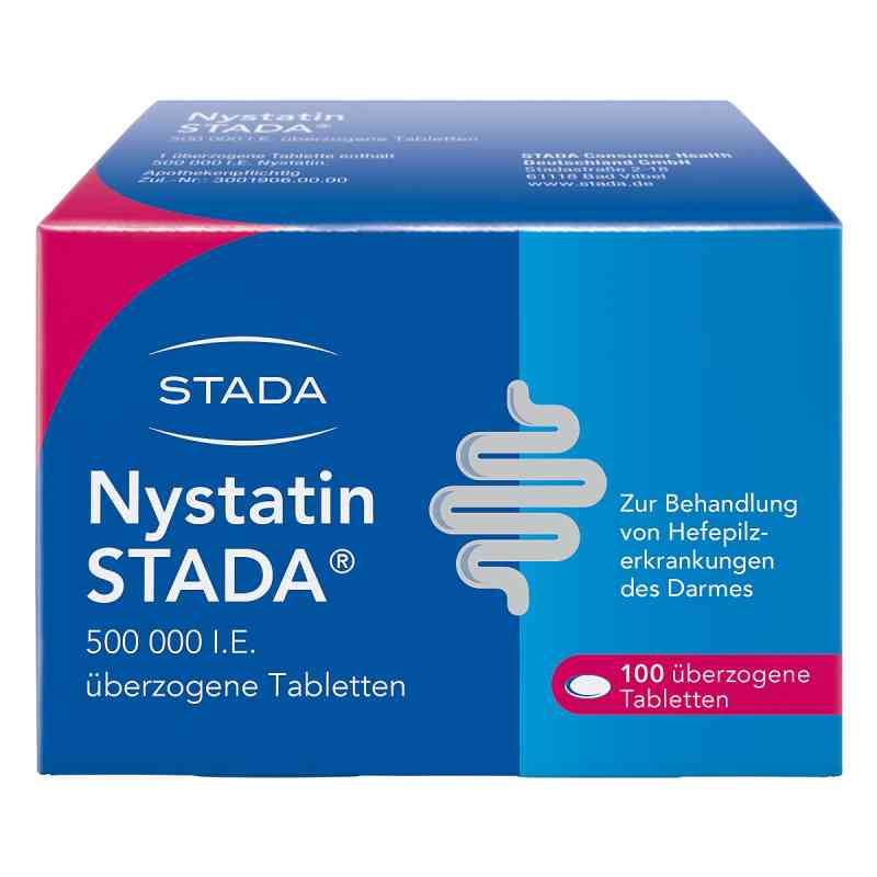 Nystatin STADA 500.000 I.E. überzogene Tabletten bei Pilzerkrank 100 stk von STADA Consumer Health Deutschlan PZN 00892375