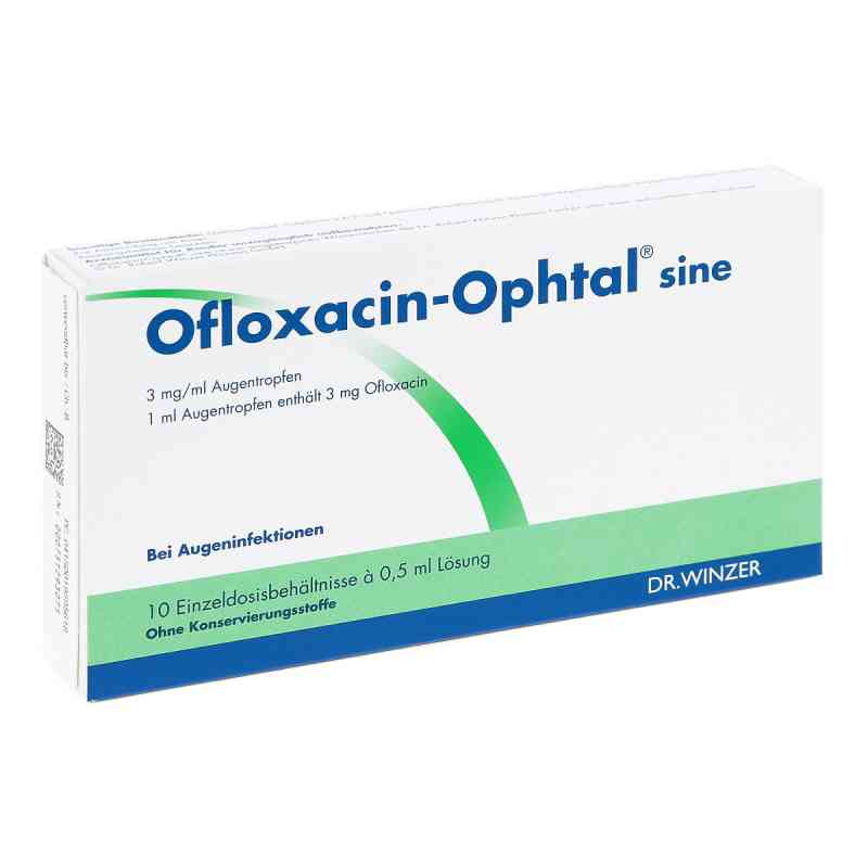 Ofloxacin-ophtal sine 3 mg/ml Augentropfen 10X0.5 ml von Dr. Robert Winzer Pharma GmbH PZN 01959561