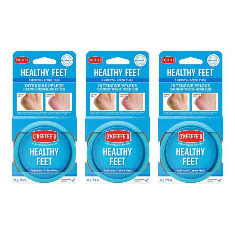 Okeeffe's Healthy Feet Fußcreme 3x91 g von GG Brands Netherlands B.V. PZN 08104697