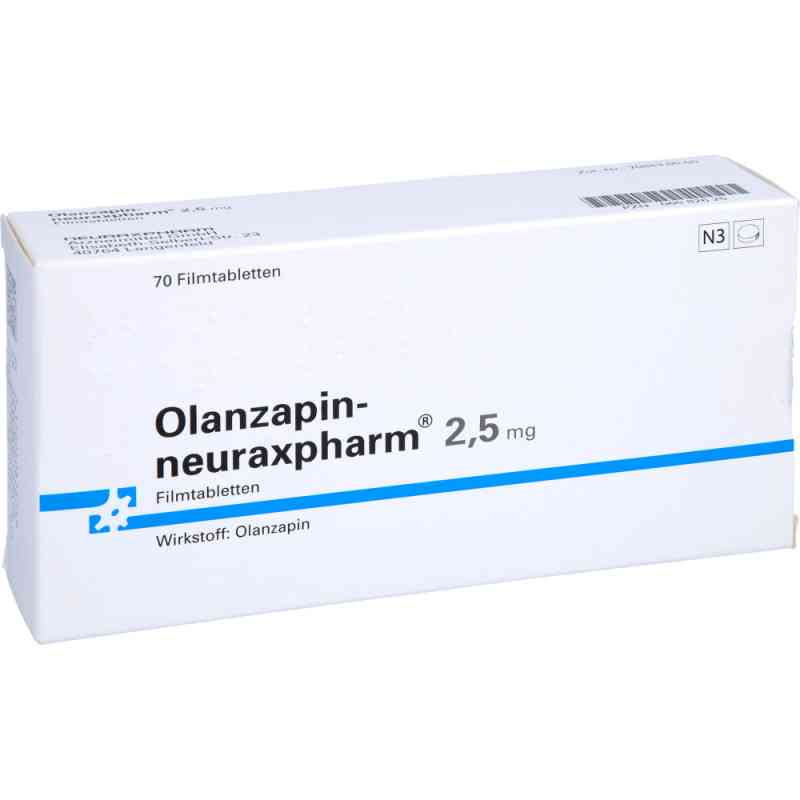 Olanzapin-neuraxpharm 2,5mg 70 stk von neuraxpharm Arzneimittel GmbH PZN 06082625