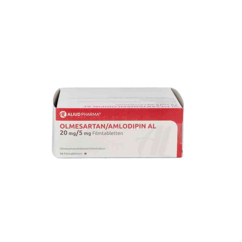 Olmesartan/amlodipin Al 20 mg/5 mg Filmtabletten 98 stk von ALIUD Pharma GmbH PZN 13878342