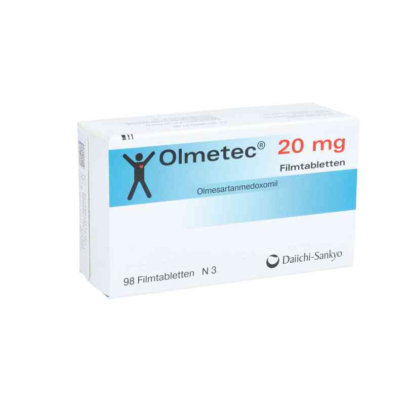 Olmetec 20 mg Filmtabletten 98 stk von DAIICHI SANKYO DEUTSCHLAND GmbH PZN 02231212