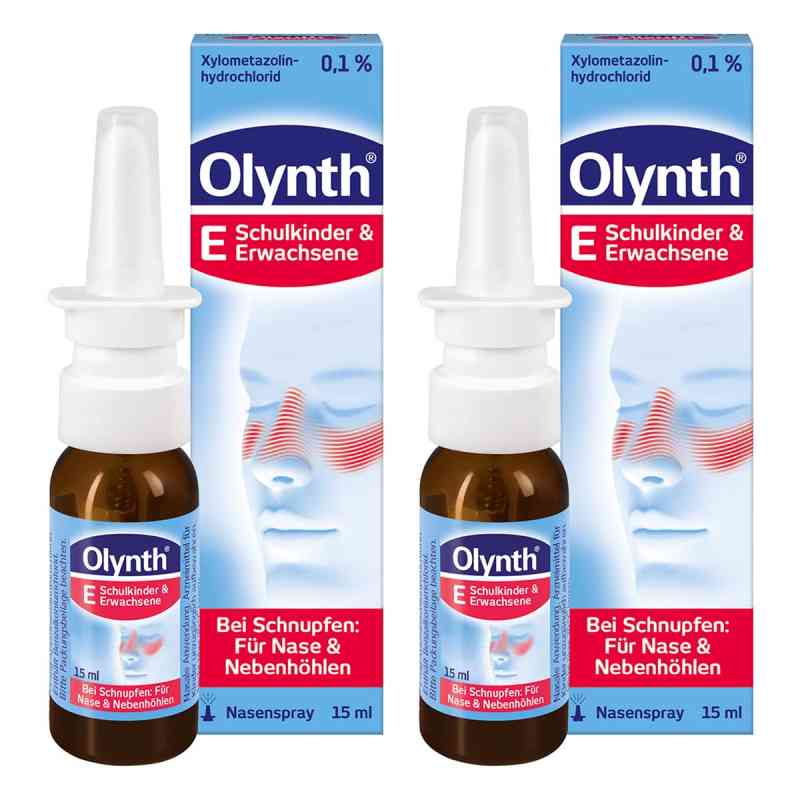 Olynth E 0,1 % Nasenspray Schulkinder und Erwachsene 2x15 ml von Kenvue Germany GmbH (OTC) PZN 08104389