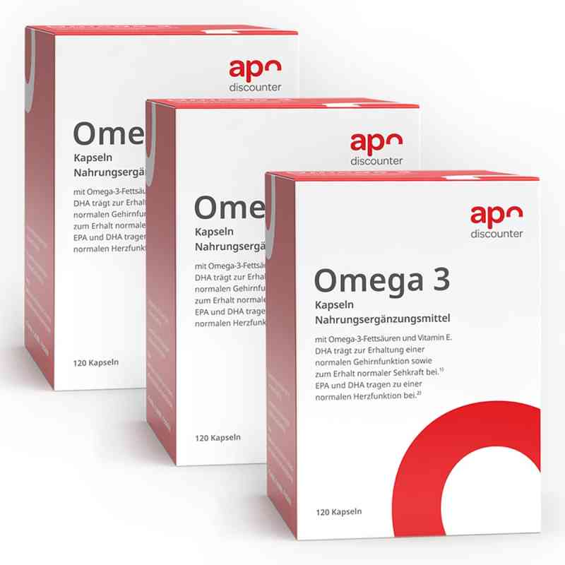 Omega 3 Kapseln von apodiscounter 3x120 stk von apo.com Group GmbH PZN 08102558