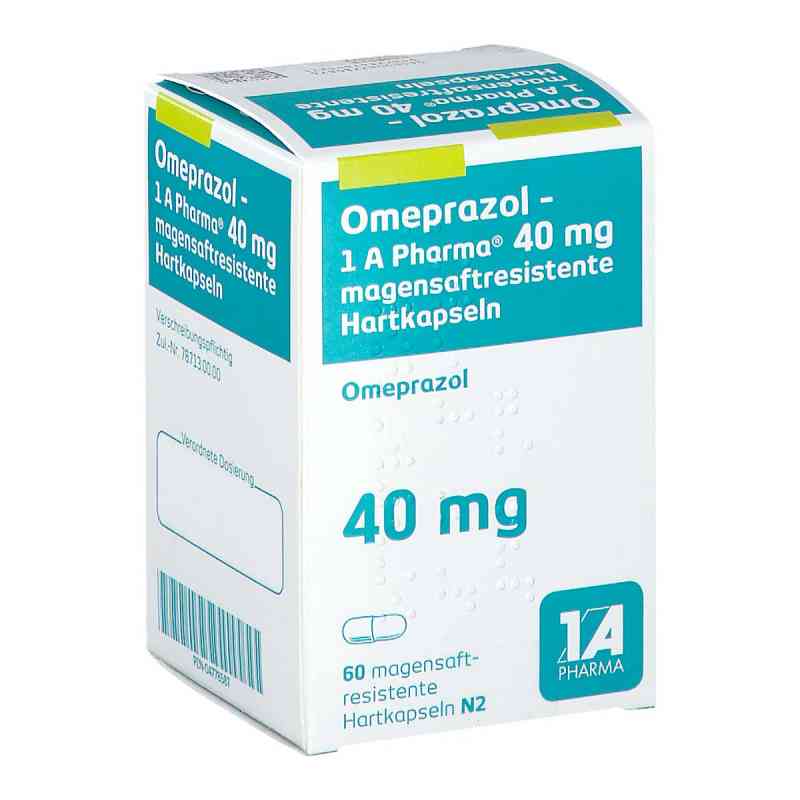 Omeprazol-1A Pharma 40mg 60 stk von 1 A Pharma GmbH PZN 04778587