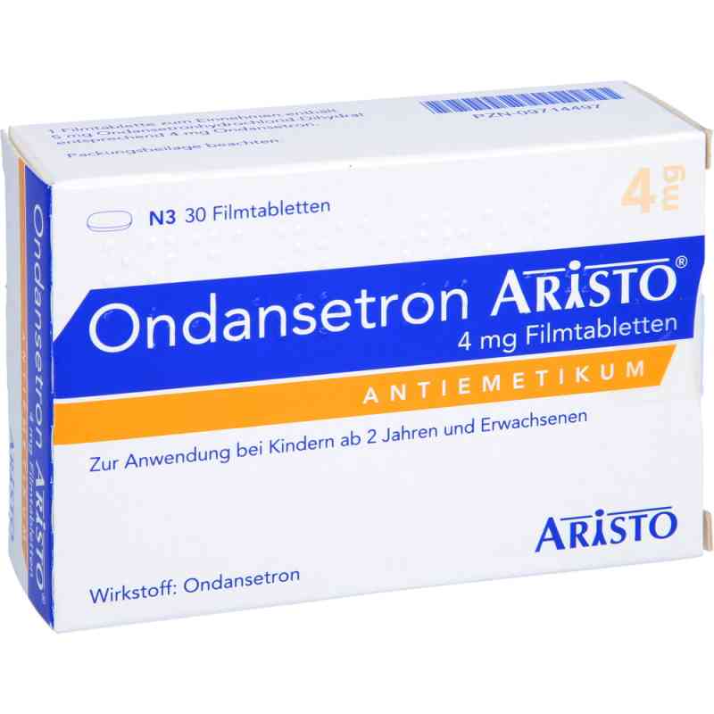 Ondansetron Aristo 4 mg Filmtabletten 30 stk von Aristo Pharma GmbH PZN 09714497