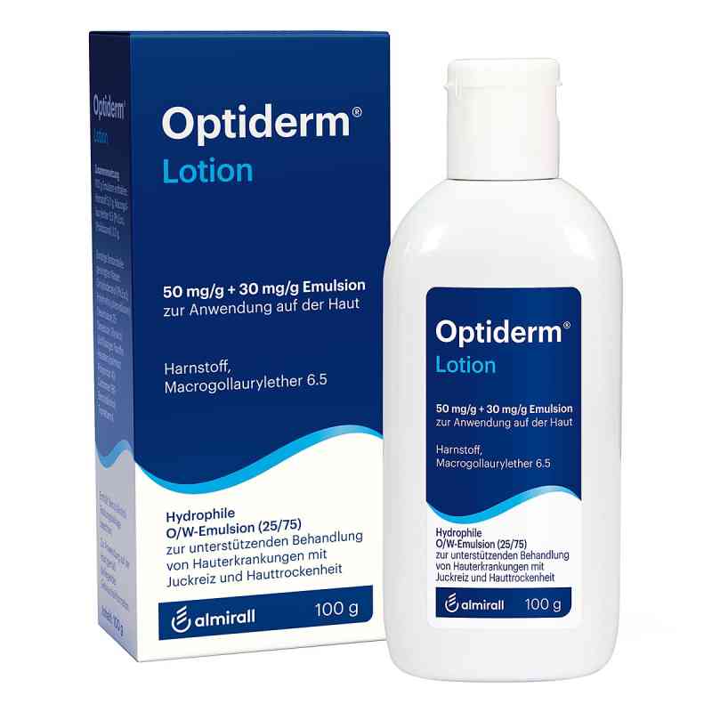 Optiderm Lotion 100 g von ALMIRALL HERMAL GmbH PZN 02215302