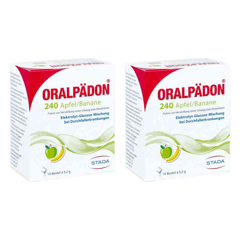 Oralpädon 240 Apfel-Banane Elektolytepulver 2x10 stk von STADA Consumer Health Deutschland GmbH PZN 08103195